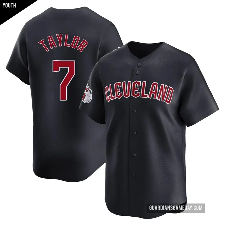Youth Cleveland Guardians ＃7 Jake Taylor Limited Navy Alternate Jersey
